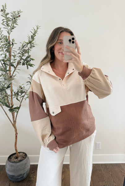 Corie Colorblock Pullover