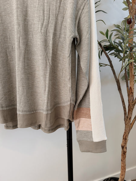 Winnie Waffle Pullover