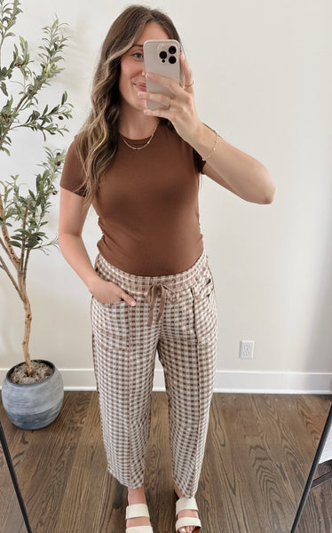 Tilly Checkered Soft Pants