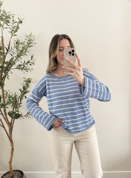 Blizzard Blues Knit Sweater