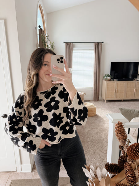 Maisey Midnight Floral Sweater