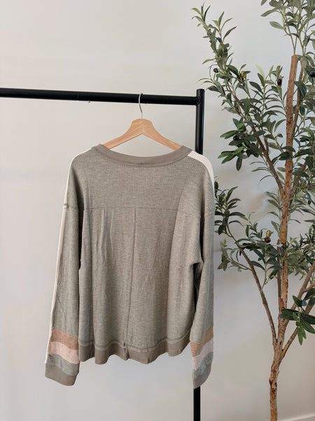 Winnie Waffle Pullover