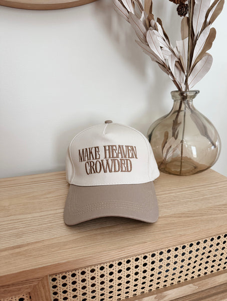 ‘Make Heaven Crowded’ Hat Light Brown