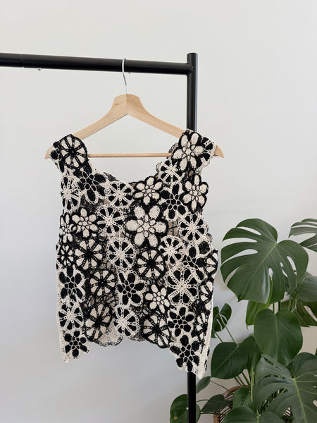 Flora Crochet Knit Tank