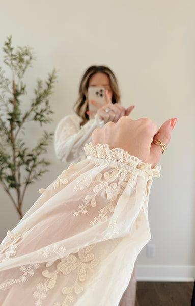 Lilly Lace Trimmed Top