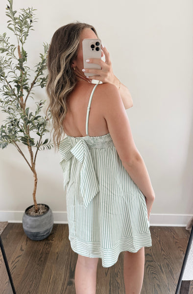 Brinley Stripe Bow Dress