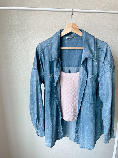 Denim Washed Button Up