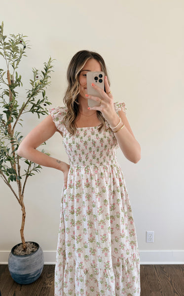 Ava Floral Midi Dress