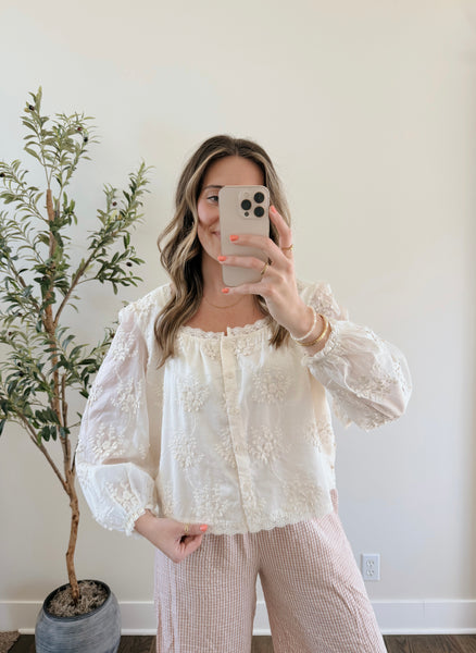 Lilly Lace Trimmed Top