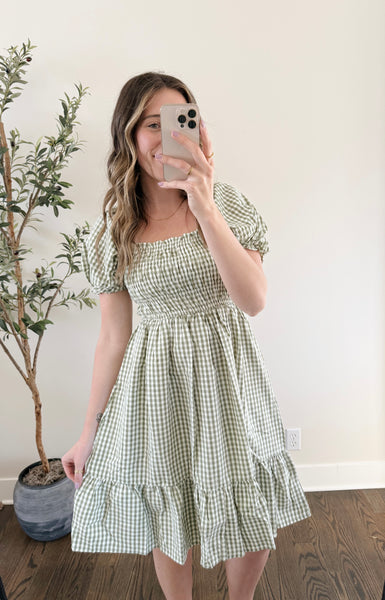 Garden Gingham Dress