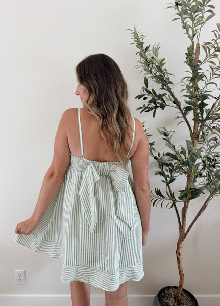 Brinley Stripe Bow Dress