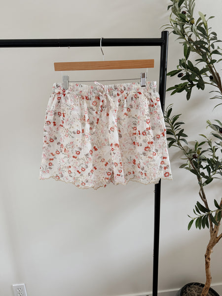 Stella Scallop Edge Embroidered Shorts