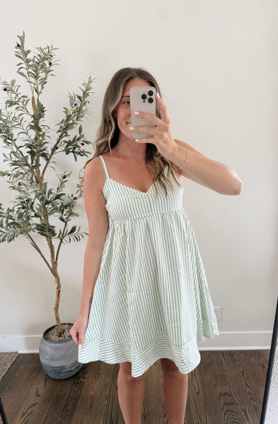 Brinley Stripe Bow Dress