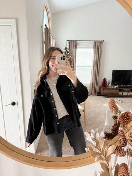 Aspen Corduroy Frayed Jacket