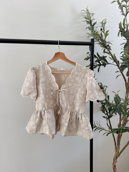 Sutton Scalloped Top
