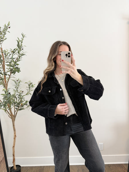 Aspen Corduroy Frayed Jacket