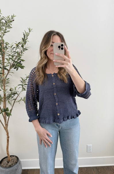 Rosa Crochet Knit Top