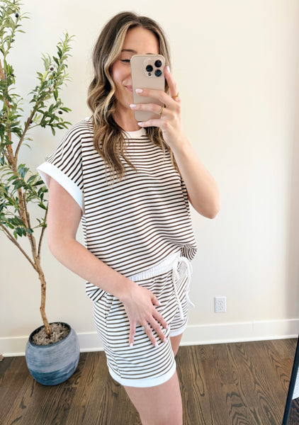 Millie Mocha Stripe Set