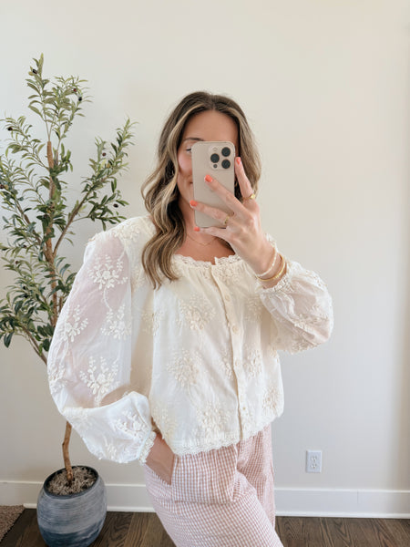 Lilly Lace Trimmed Top