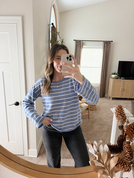 Blizzard Blues Knit Sweater