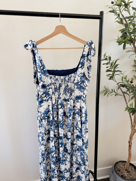 Coastal Blossom Midi Dress