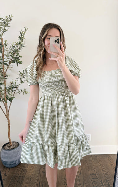 Garden Gingham Dress