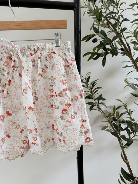 Stella Scallop Edge Embroidered Shorts