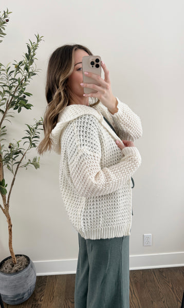 Molly Soft Knit Hooded Cardigan
