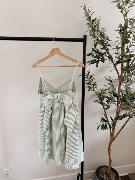 Brinley Stripe Bow Dress