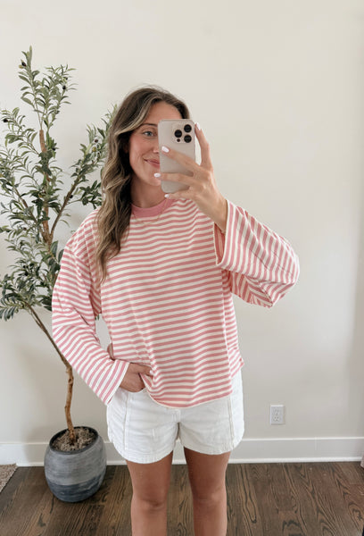Piper Pink Stripe Longsleeve