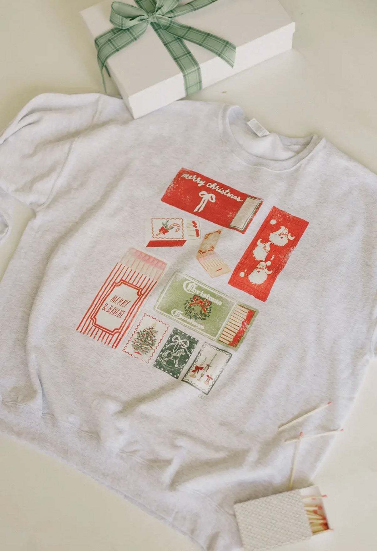 Merry & Bright Match Box Sweatshirt