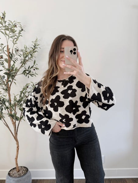 Maisey Midnight Floral Sweater
