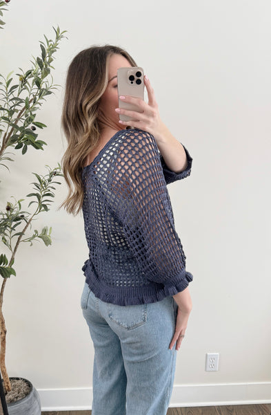 Rosa Crochet Knit Top