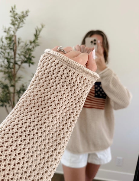 American Flag Knit Sweater