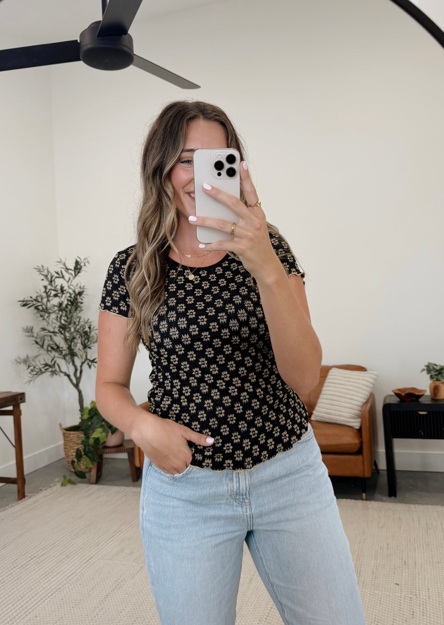 Fallon Floral Lace Top
