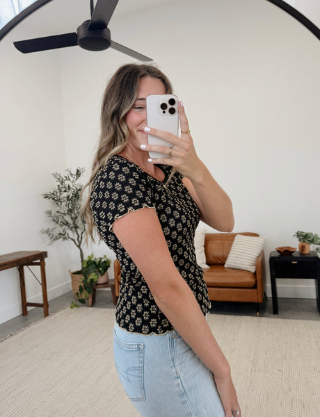 Fallon Floral Lace Top