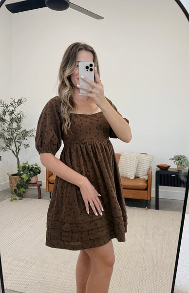 Autumn Floral Corduroy Dress