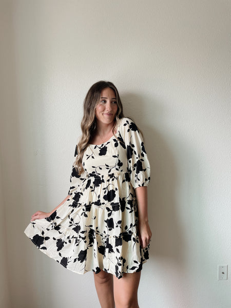 Fallon Floral Ruffled Dress