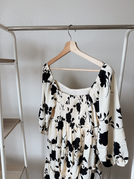 Fallon Floral Ruffled Dress