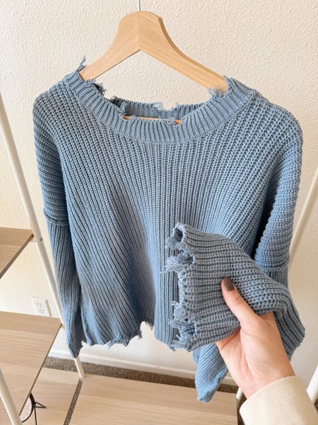 Dakota Dusty Blue Sweater