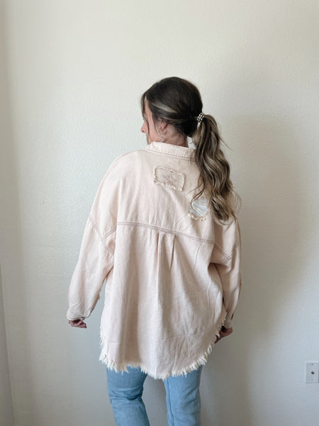 Blush Jean Button Up