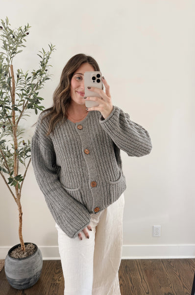 Charlee Chunky Knit Cardigan Sweater