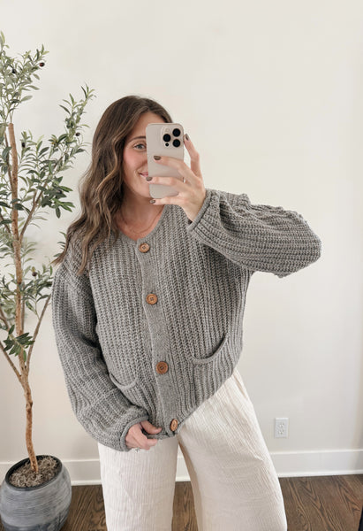 Charlee Chunky Knit Cardigan Sweater